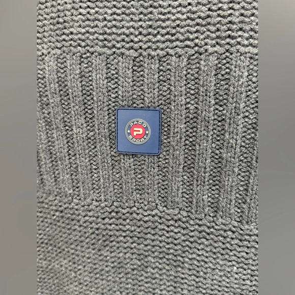 PACO RABANNE SPORT Men’s Y2K gray mock neck sweater size XL. - Picture 7 of 14